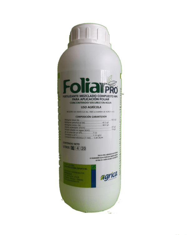 Foliar Pro x 1 litro. Fertilizante
