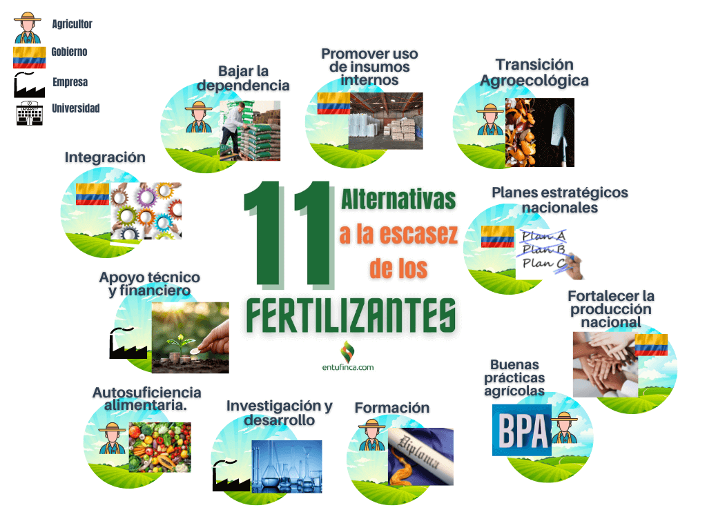 #11AlternativasEscasezFertilizantes, #EnTuFinca, #Cultivos